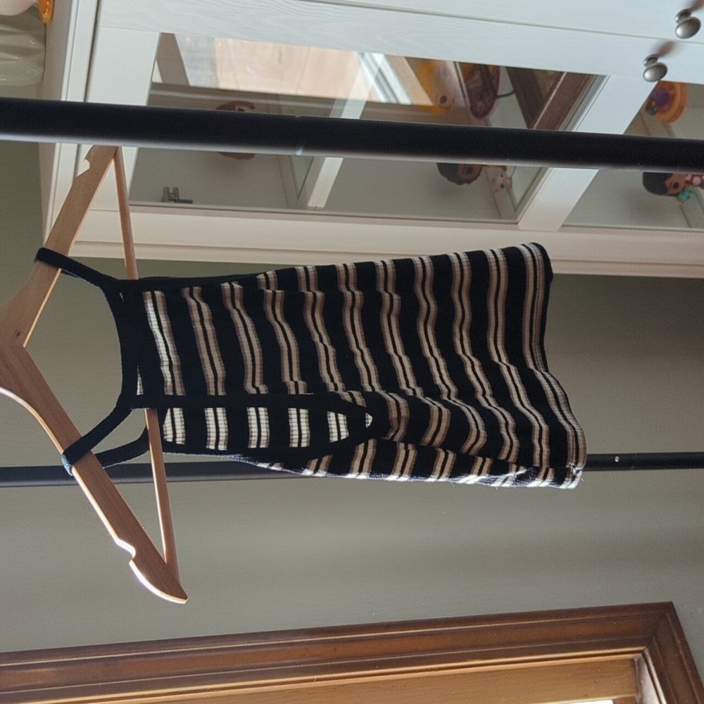 Striped cropped tank